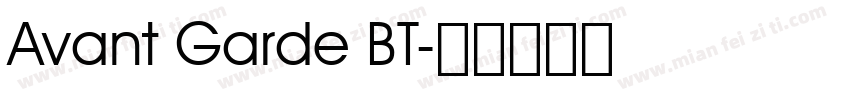 Avant Garde BT字体转换